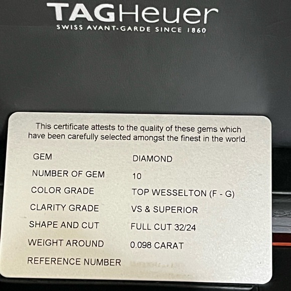 AUTHENTIC TAG HEUER SS Aquaracer Mother of Pearl Diamond Dial 32MM Watch - Picture 12 of 17